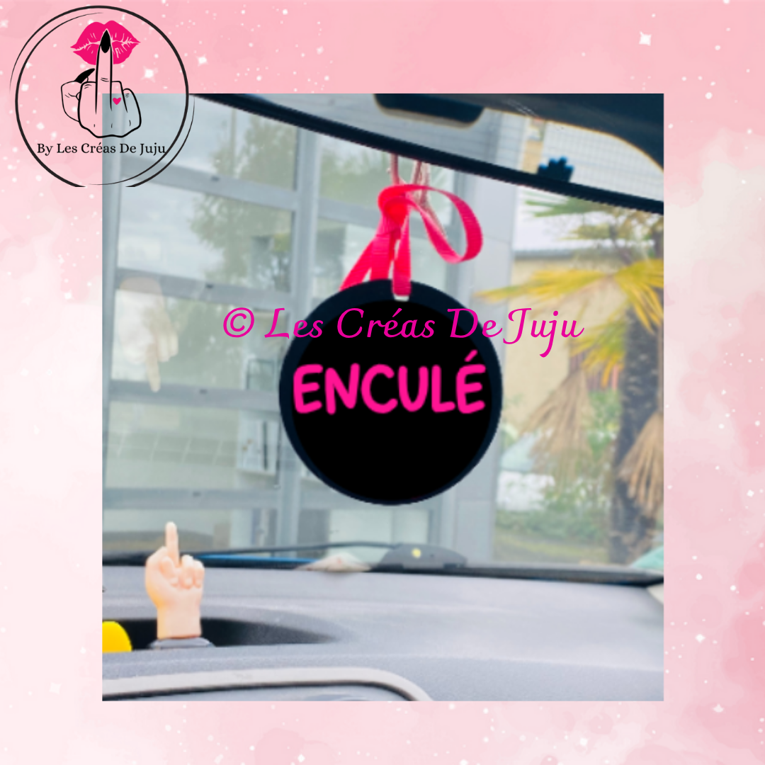 Suspension pour rétro ou porte clef enculé