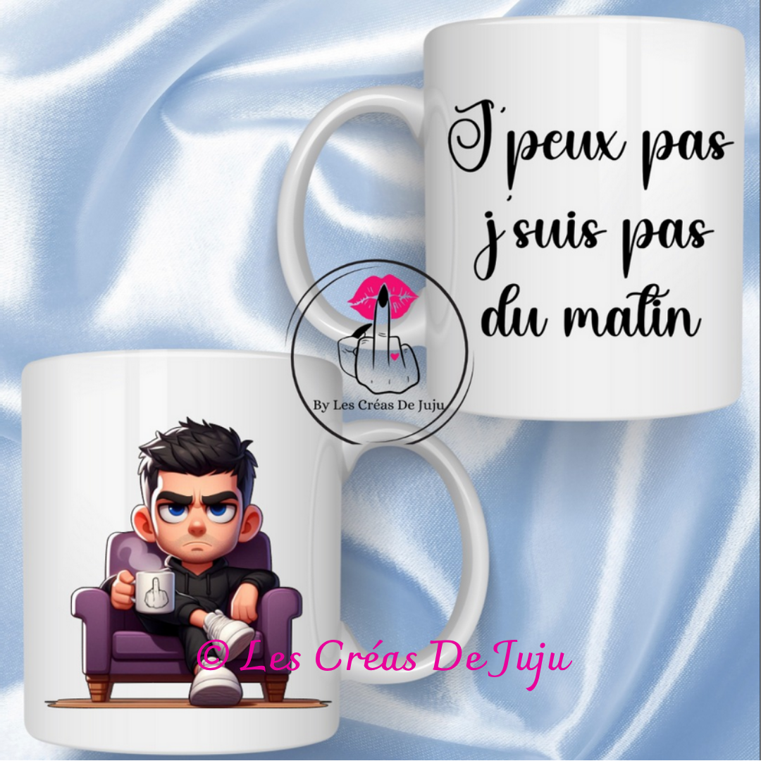 Mug j'peux pas j'suis pas du matin