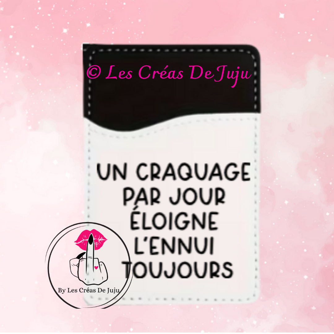 Etui carte un craquage par jour, éloigne l'ennui toujours