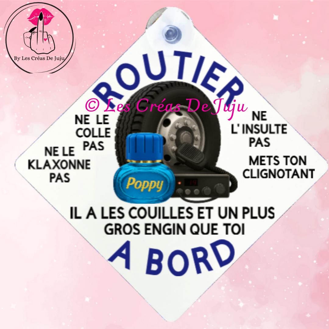 Plaque ventouse routier à bord