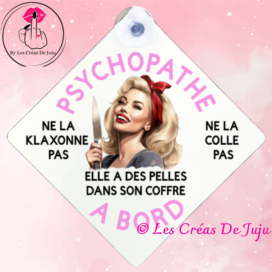 Plaque ventouse psychopathe à bord