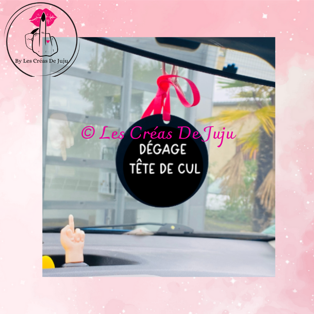 Suspension pour rétro ou porte clefs pour rétro dégage tête de cul