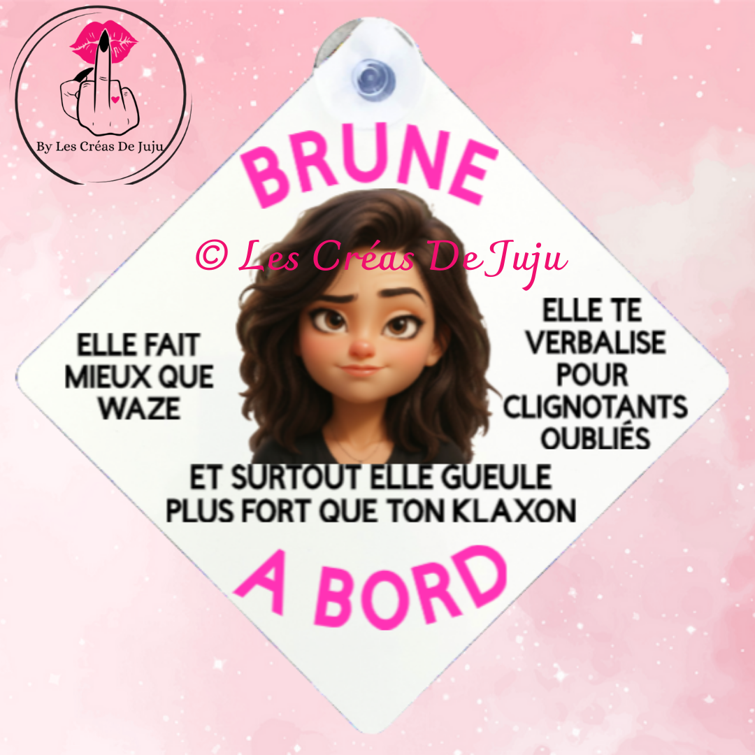 Plaque ventouse brune à bord plusieurs versions