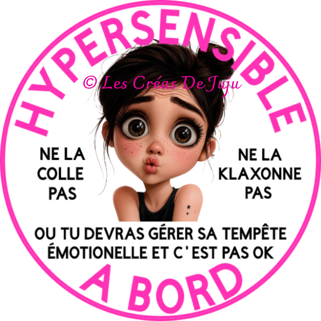 Stickers à coller hypersensible à bord
