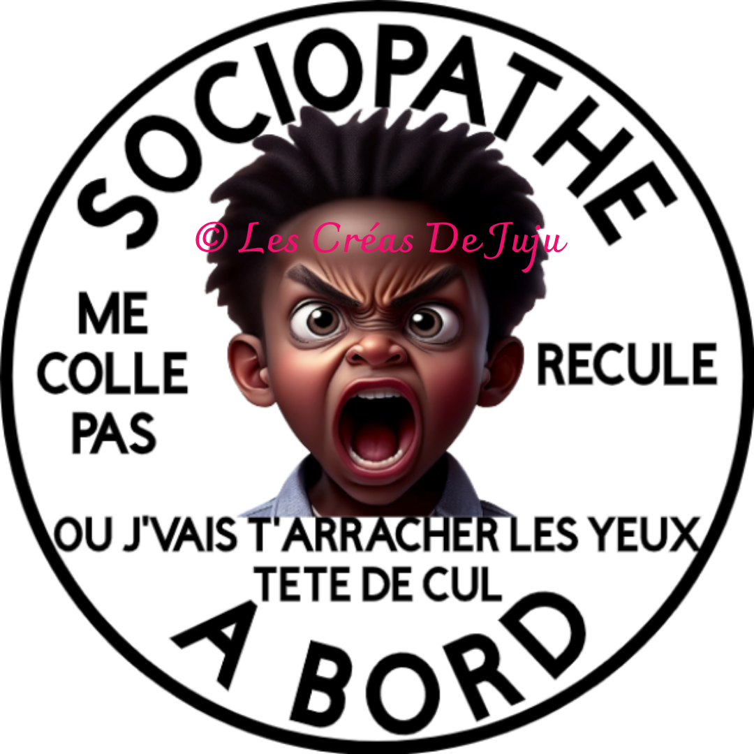 Macaron aimanté sociopathe peau blanche, peau noire