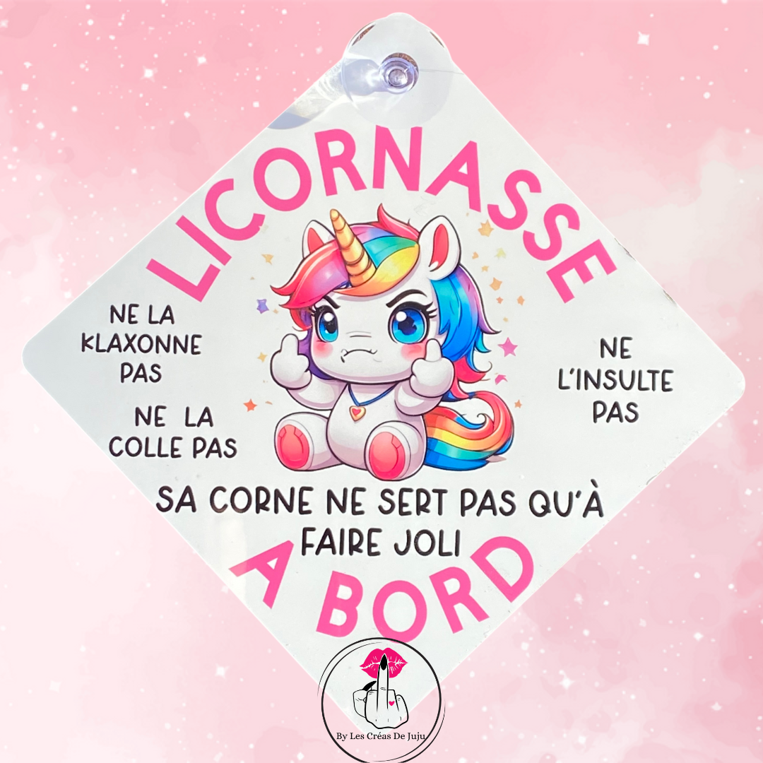 Plaque ventouse licornasse à bord