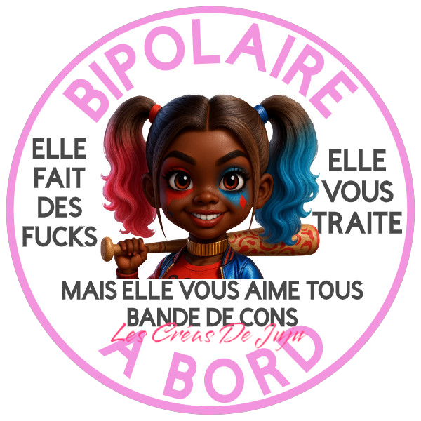 Macaron aimanté bipolaire à bord peau noire