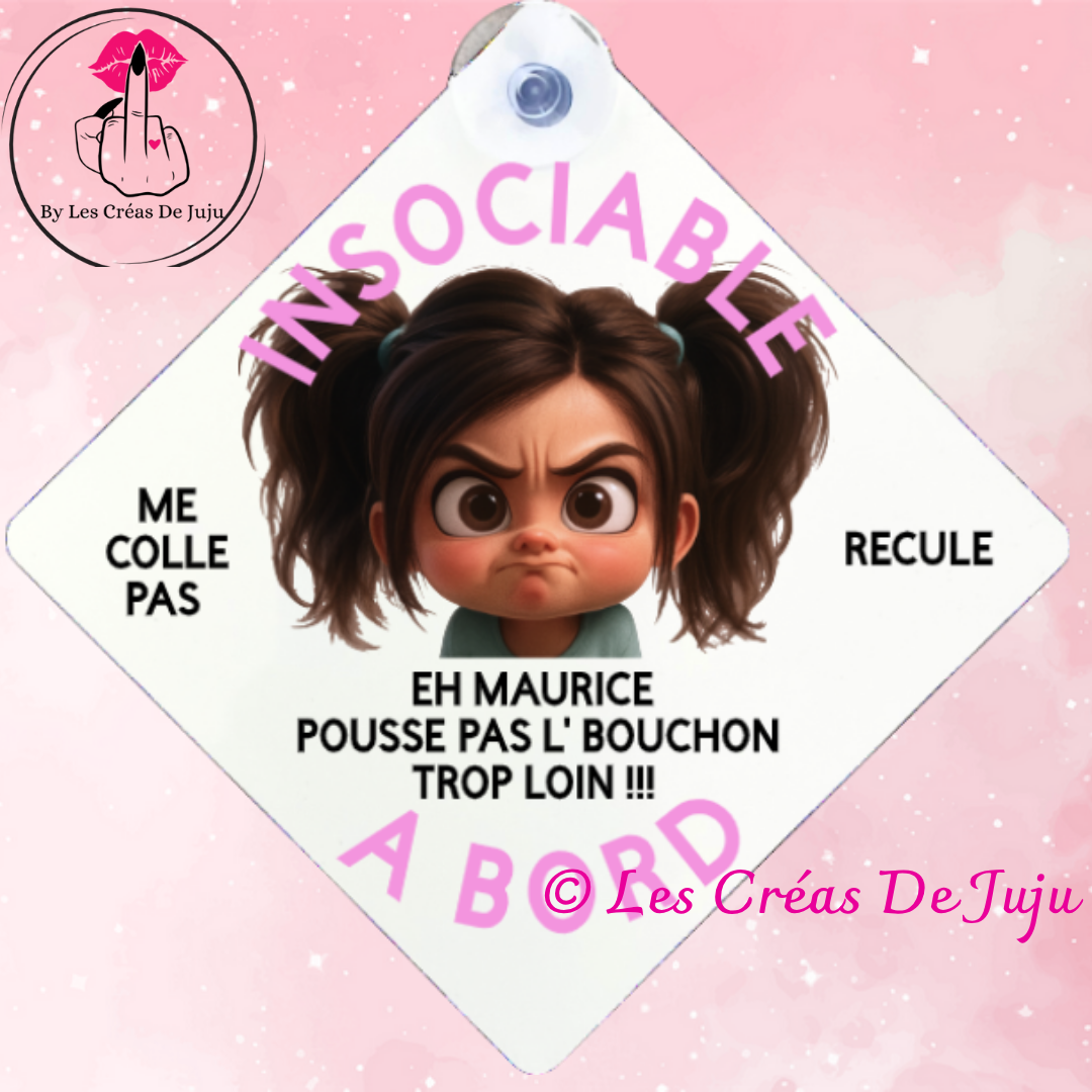 Plaque ventouse insociable à bord