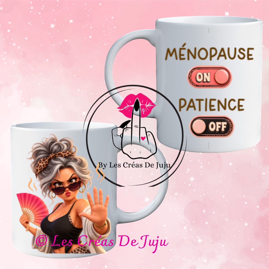 Mug humour "ménopausée" - Les Créas de Juju - photo 3