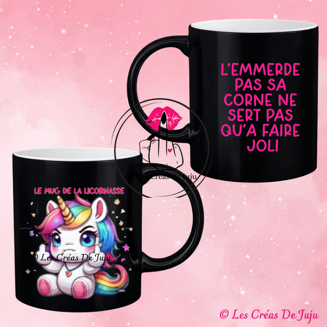 Mug licornasse plusieurs versions