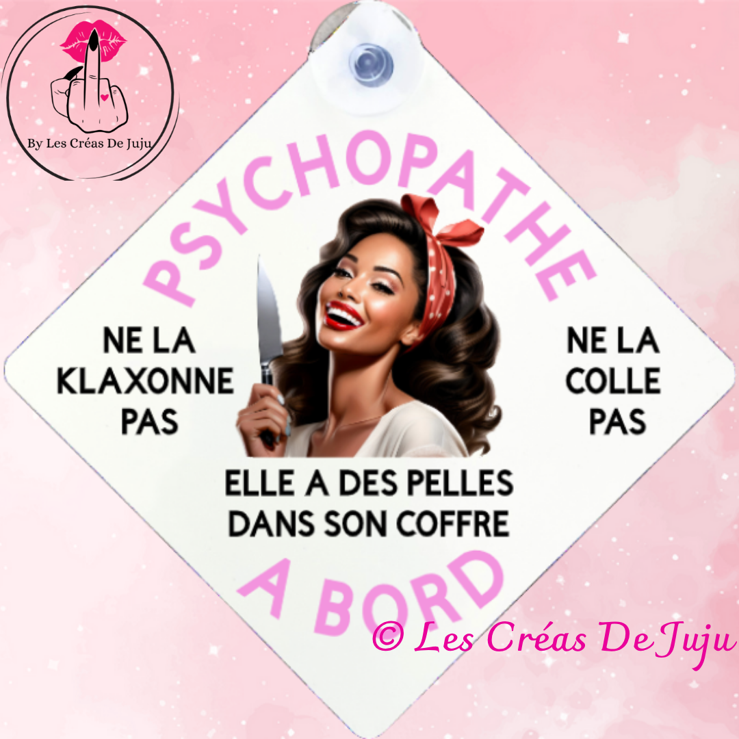 Plaque ventouse psychopathe à bord