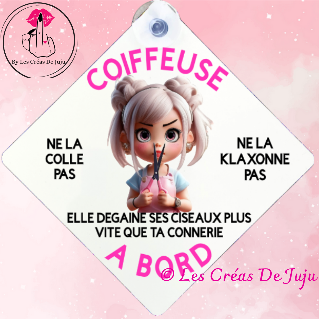 Plaque ventouse coiffeuse à bord