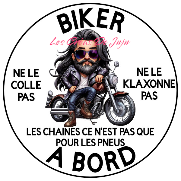 Stickers biker à bord