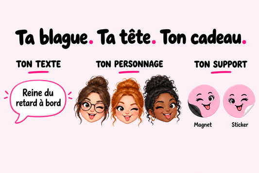 Alerte nouveautés Magnet et sticker personnalisés : le cadeau qui marque