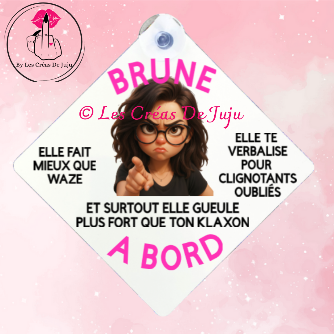 Plaque ventouse brune à bord plusieurs versions