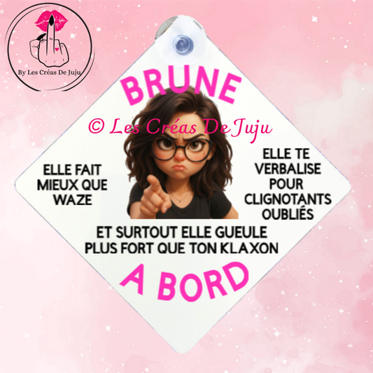 Plaque ventouse brune à bord plusieurs versions