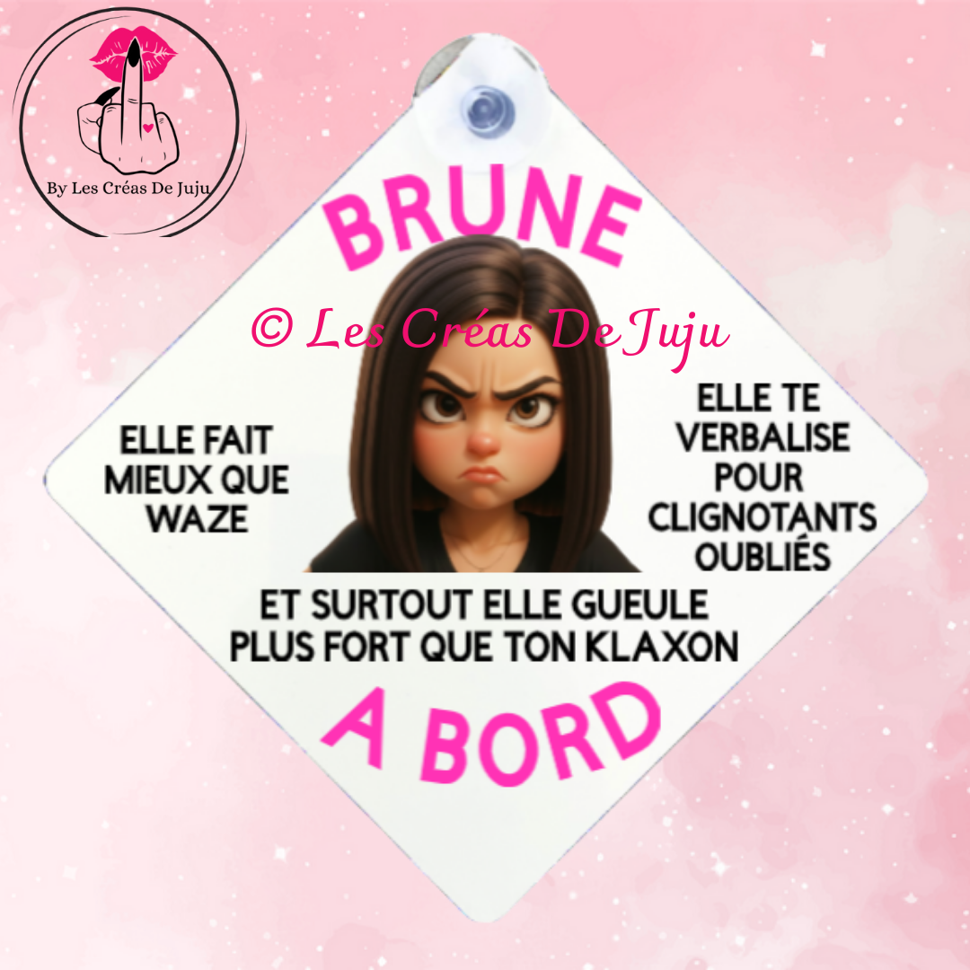 Plaque ventouse brune à bord plusieurs versions