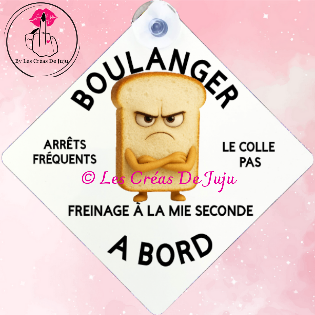 Plaque ventouse boulanger à bord diverses versions