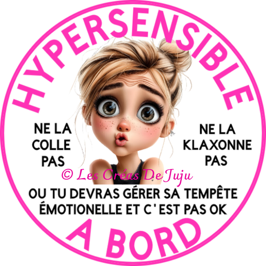 Macaron aimanté hypersensible à bord blonde