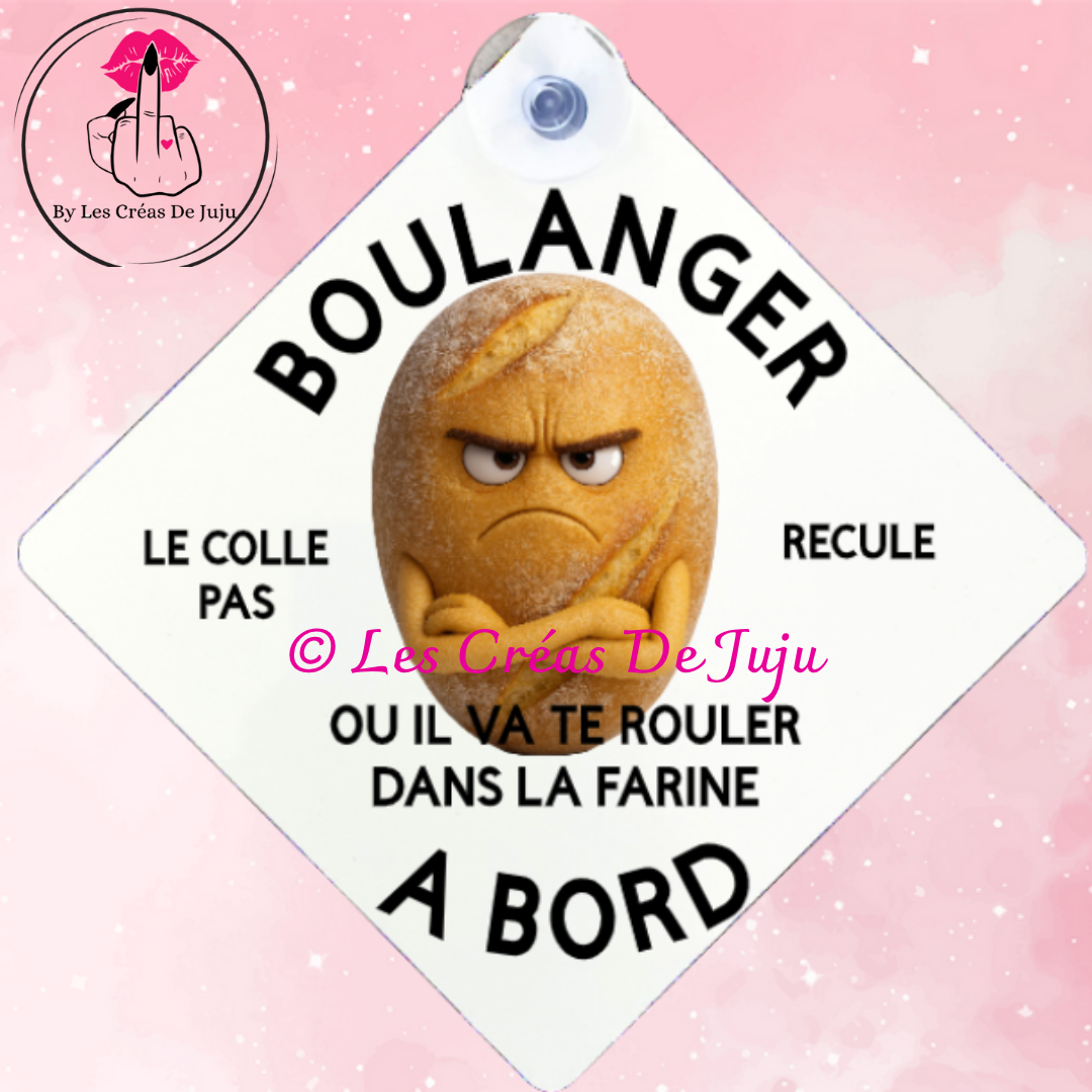Plaque ventouse boulanger à bord diverses versions