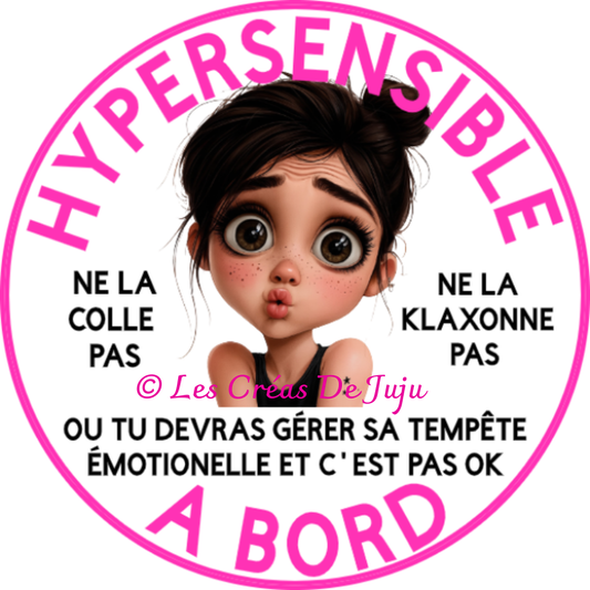 Macaron aimanté hypersensible à bord brune