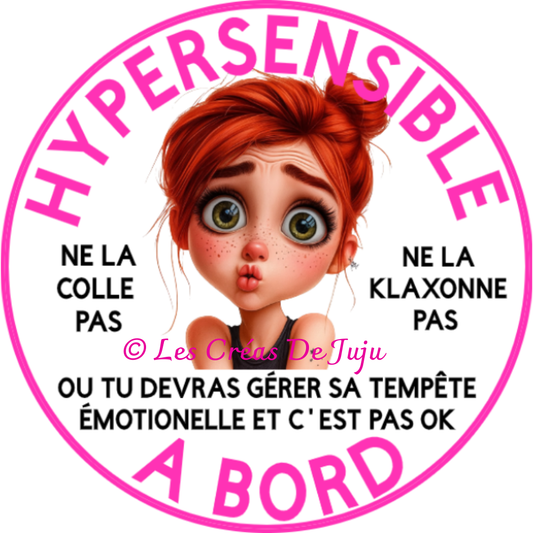 Macaron aimanté hypersensible à bord rousse
