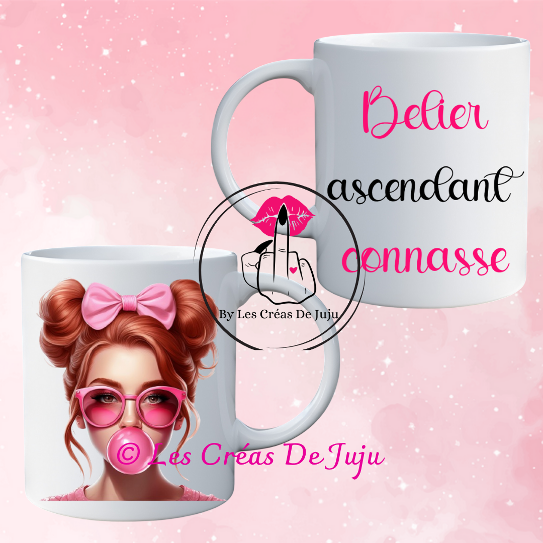 Mug connasse ascendant connasse personnalisable