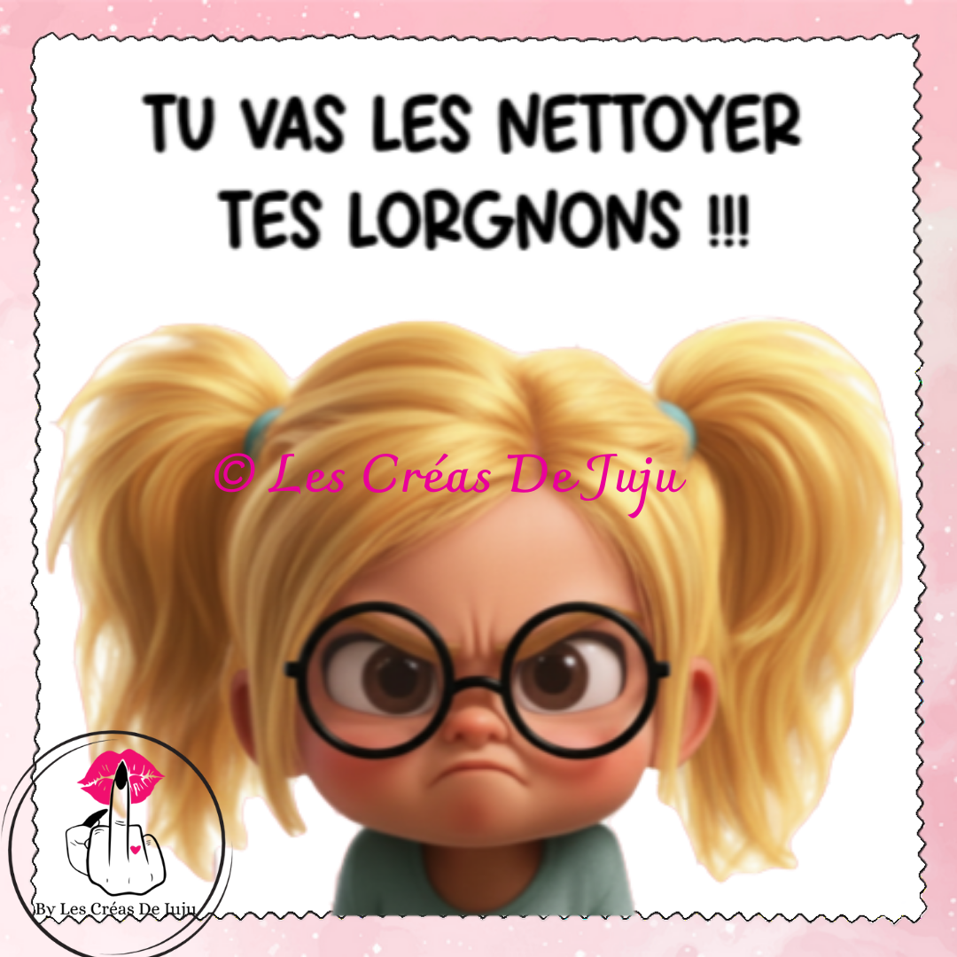 Lingette insociable à lunettes plusieurs versions