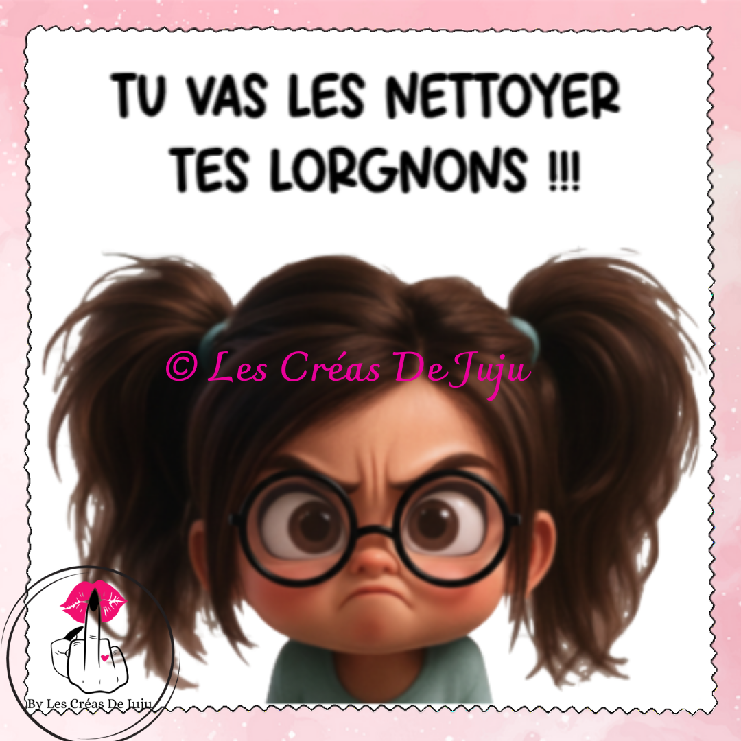 Lingette insociable à lunettes plusieurs versions