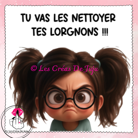 Lingette insociable à lunettes plusieurs versions