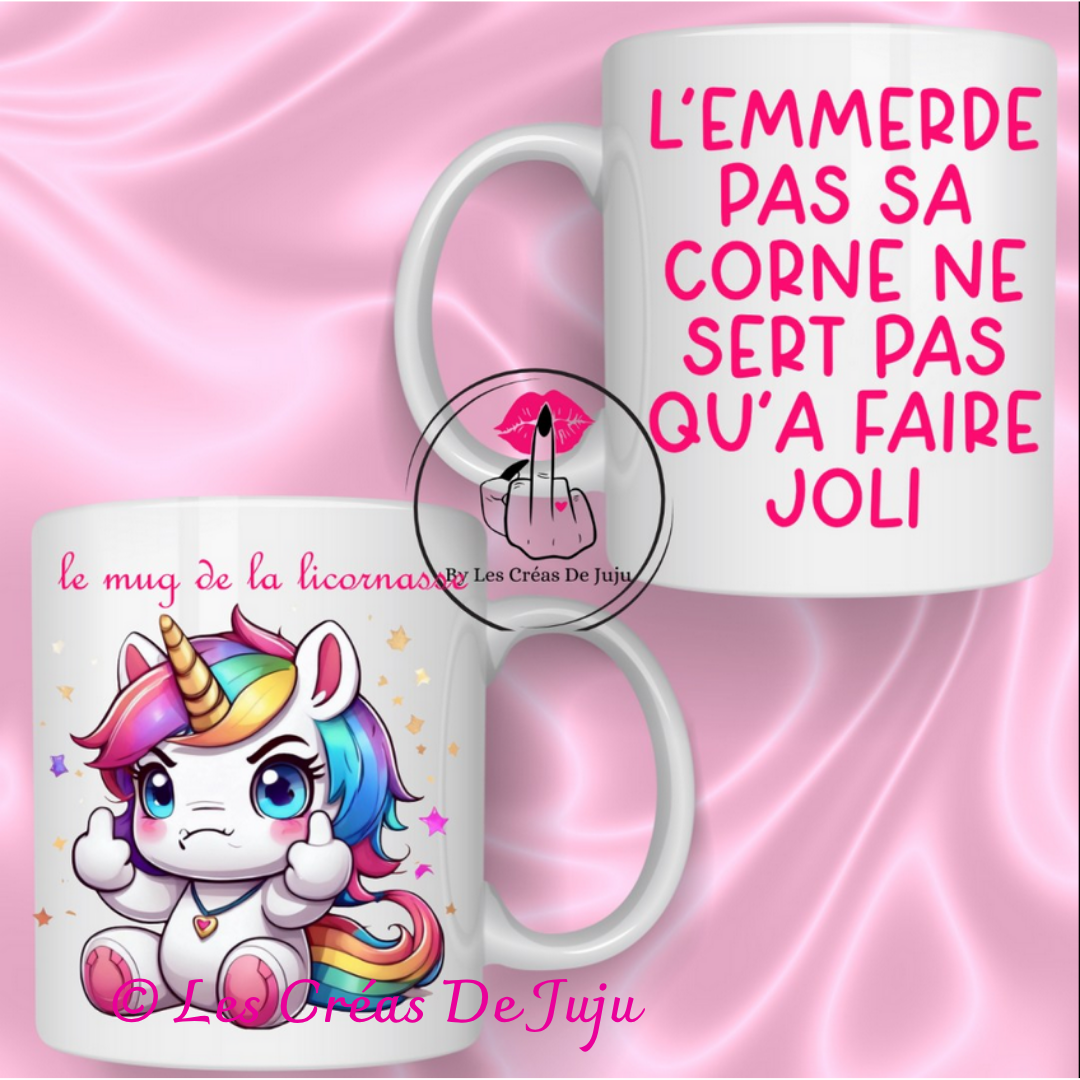 Mug licornasse plusieurs versions