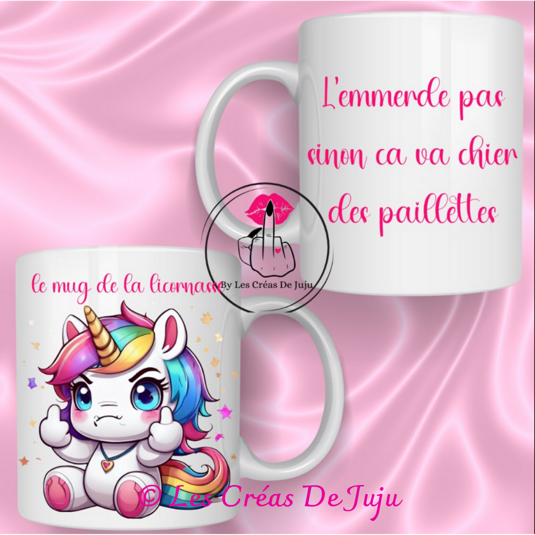 Mug licornasse plusieurs versions