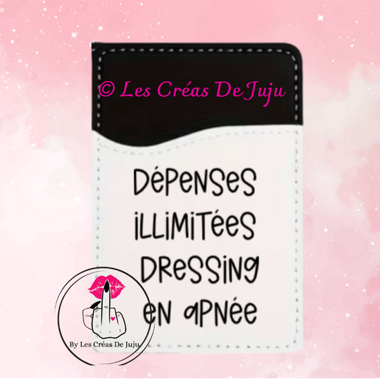Etui carte dépenser dépenses illimitées, dressing en apnée