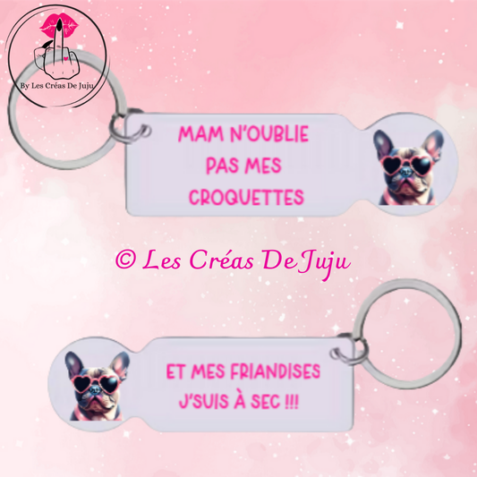 Jeton de caddie Mam n'oublie pas mes croquettes et mes friandises j'suis à sec