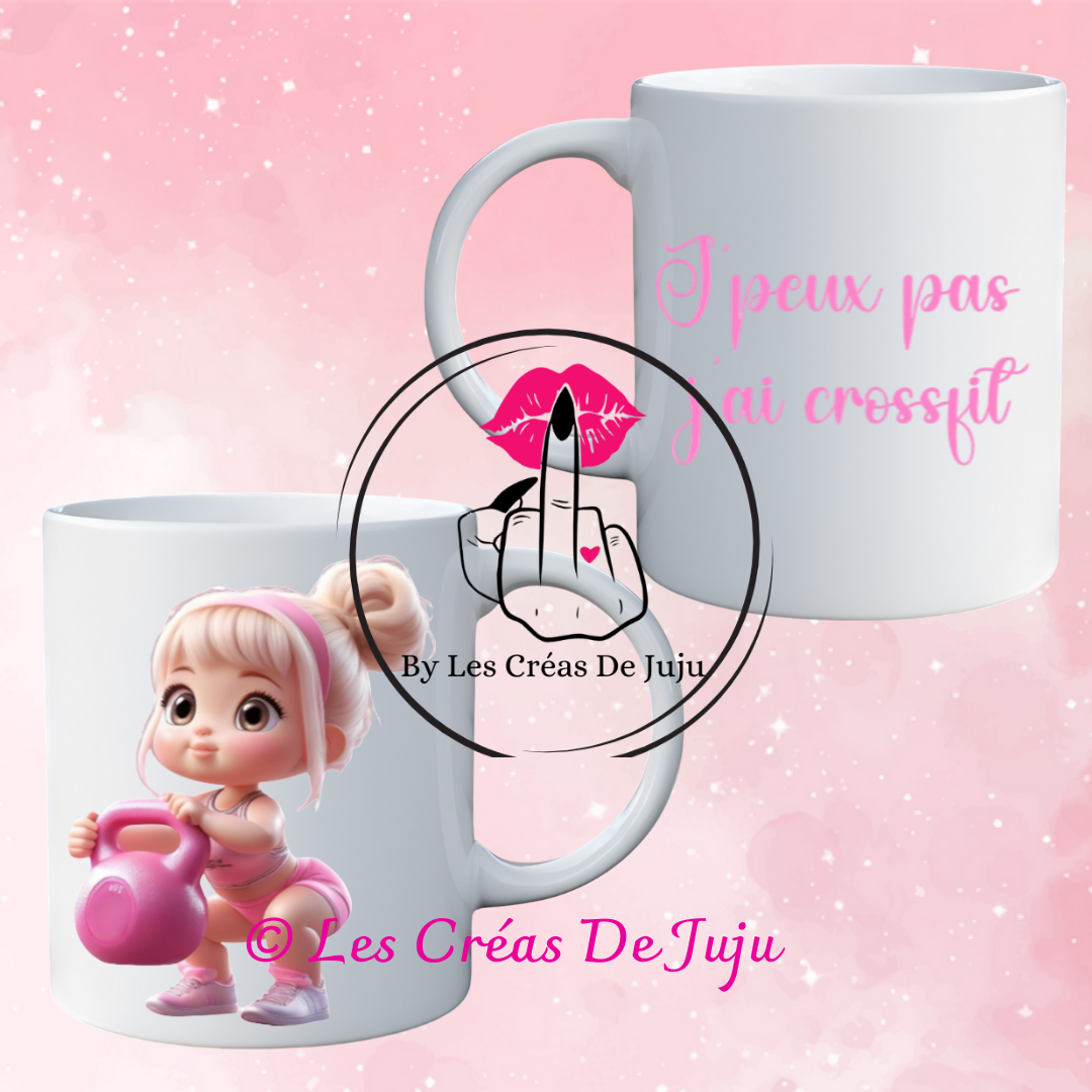 Mug j'peux pas j'ai crossfit plusieurs versions