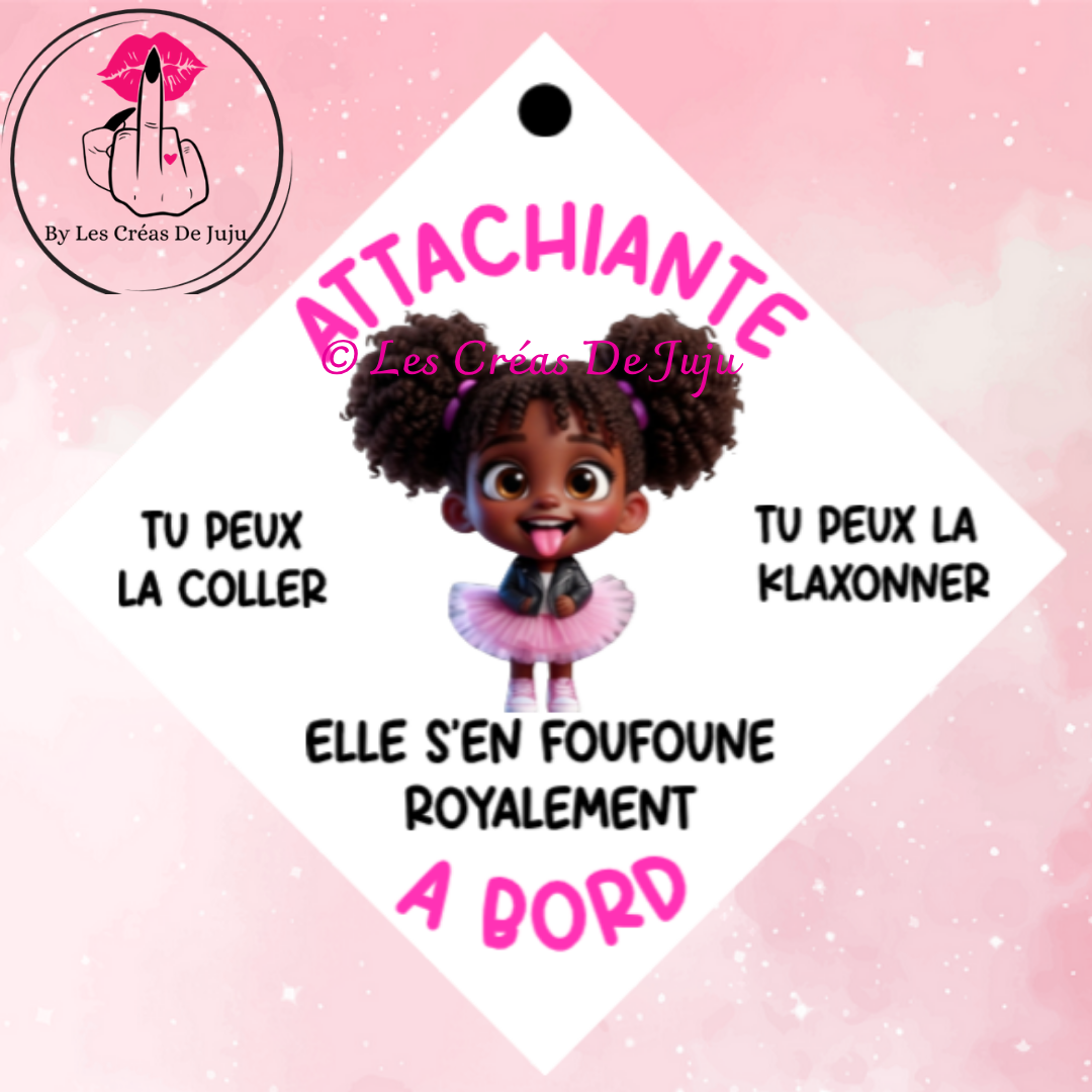 Plaque ventouse attachiante à bord brune, blonde, rousse, peau noire.....