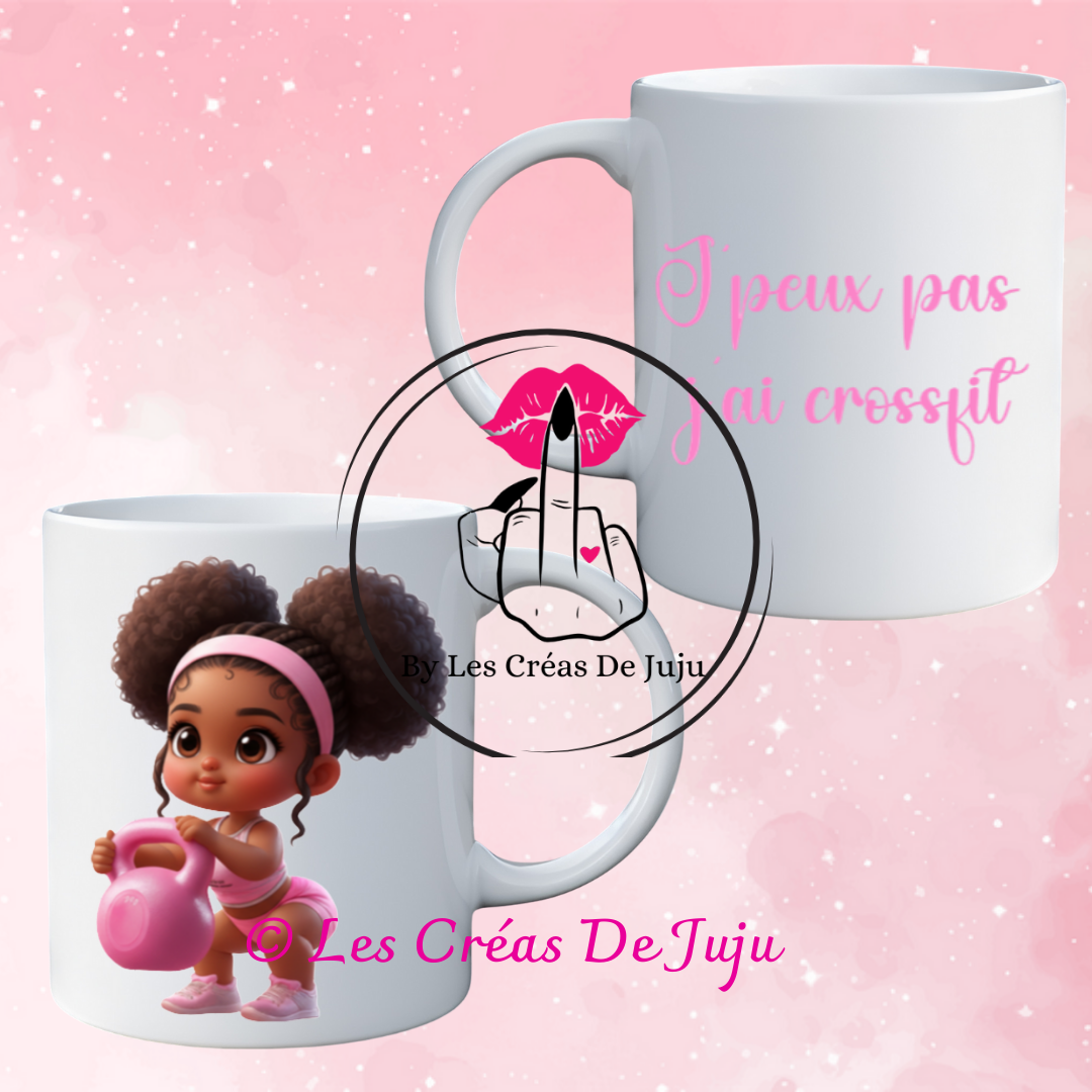 Mug j'peux pas j'ai crossfit plusieurs versions