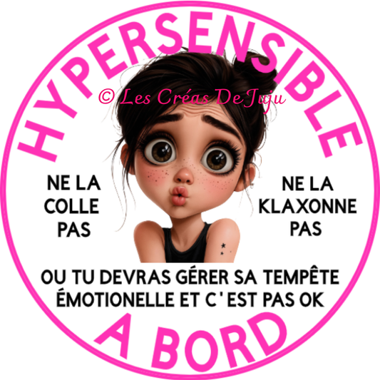 Macaron aimanté hypersensible à bord brune, blonde, rousse