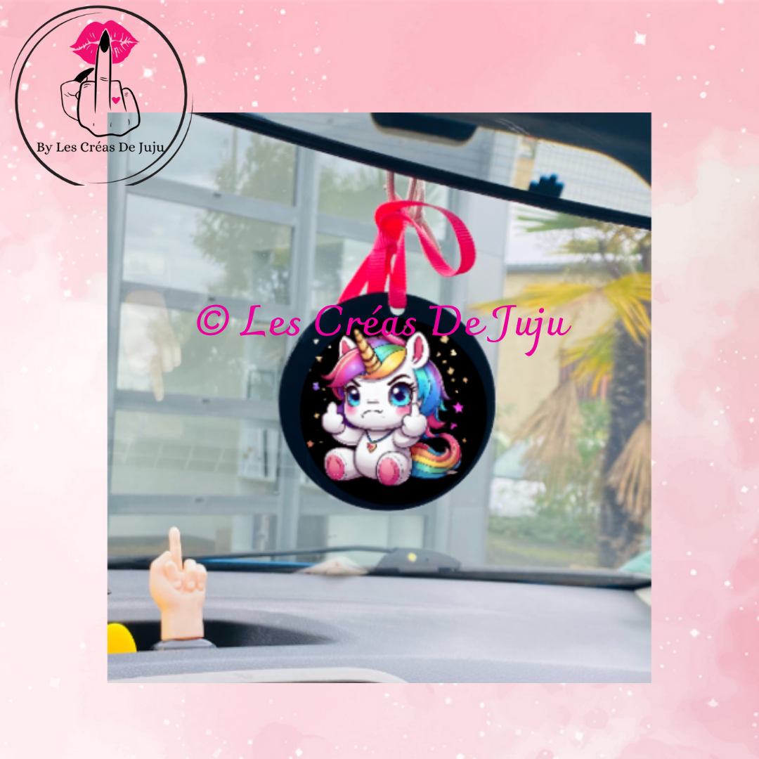 Suspension pour rétro ou porte clefs licornasse plusieurs versions