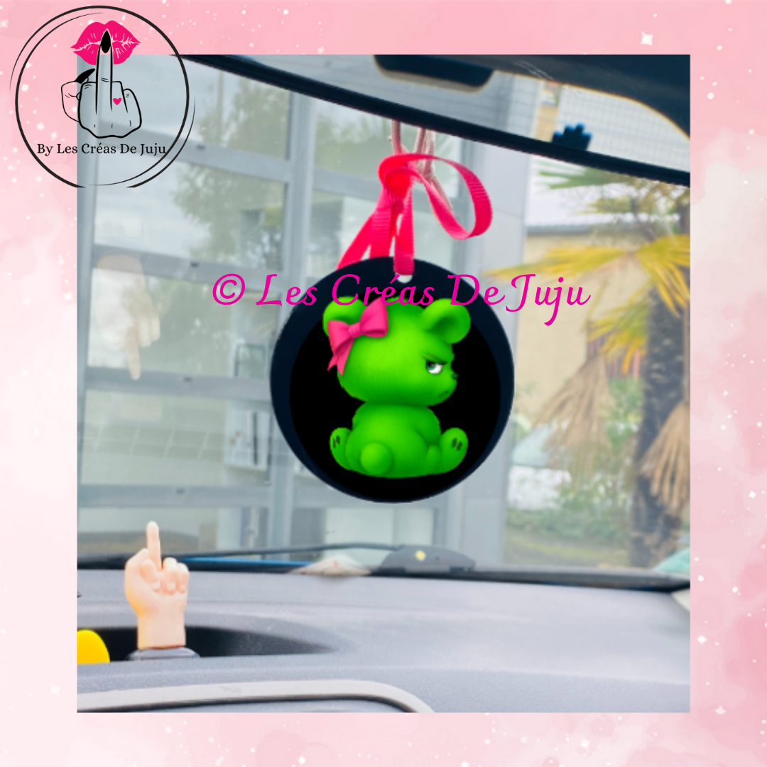 Suspension pour rétro ou en porte clef grincheuse