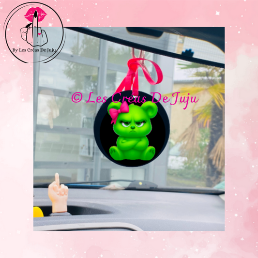 Suspension pour rétro ou en porte clef grincheuse