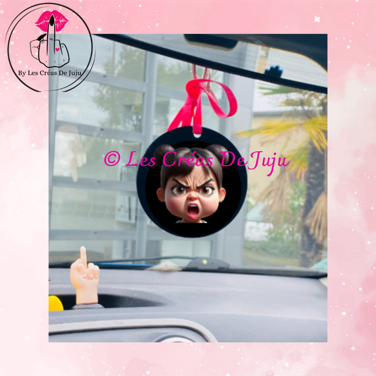 Suspension pour rétro ou en porte clef sociopathe