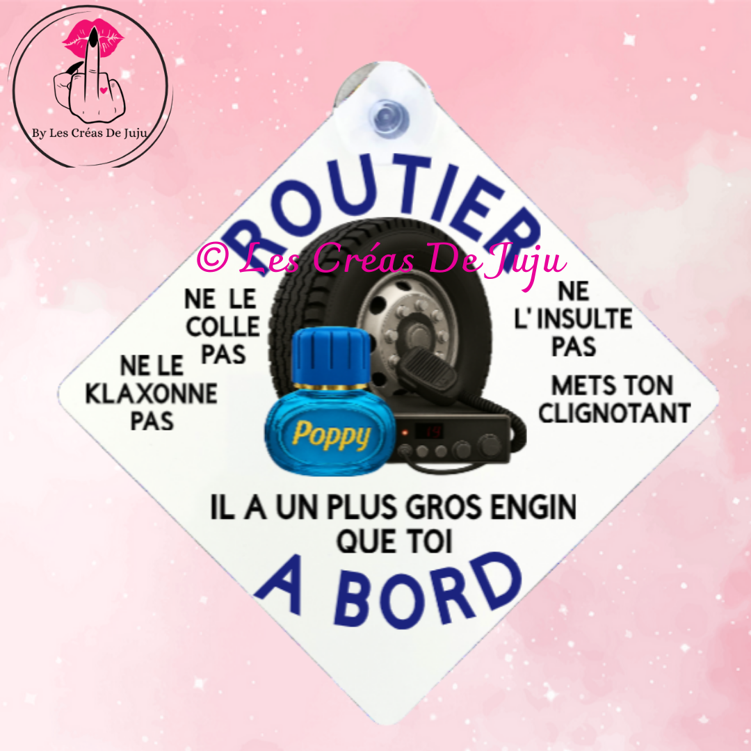 Plaque ventouse routier à bord