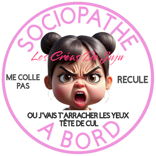 MACARON SOCIOPATHE A BORD BRUNE