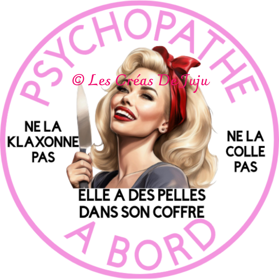 Macaron aimanté psychopathe à bord brune, blonde, rousse peau noire