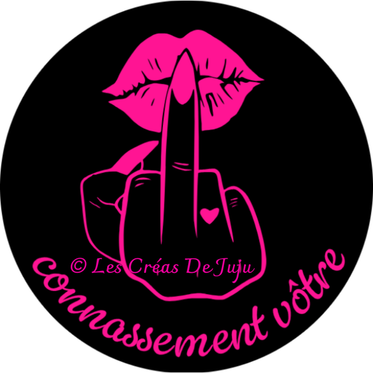 Stickers à coller connassement vôtre