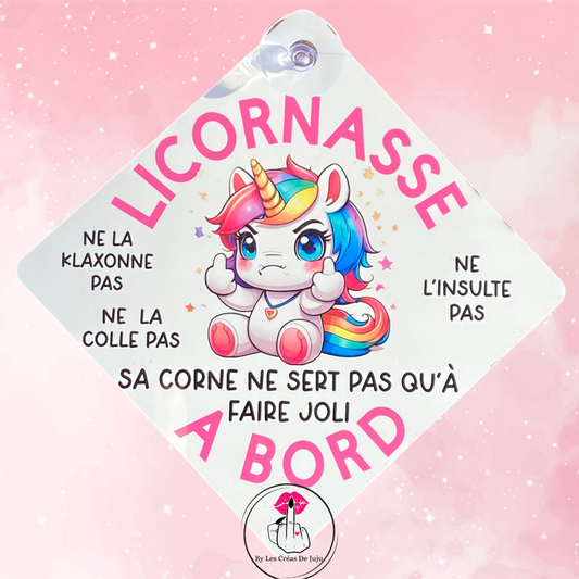 Plaque ventouse licornasse à bord
