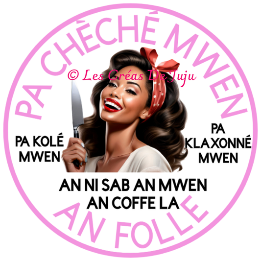 Macaron aimanté psychopathe à bord créole