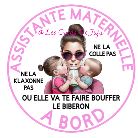 Macaron aimanté assistante maternelle
