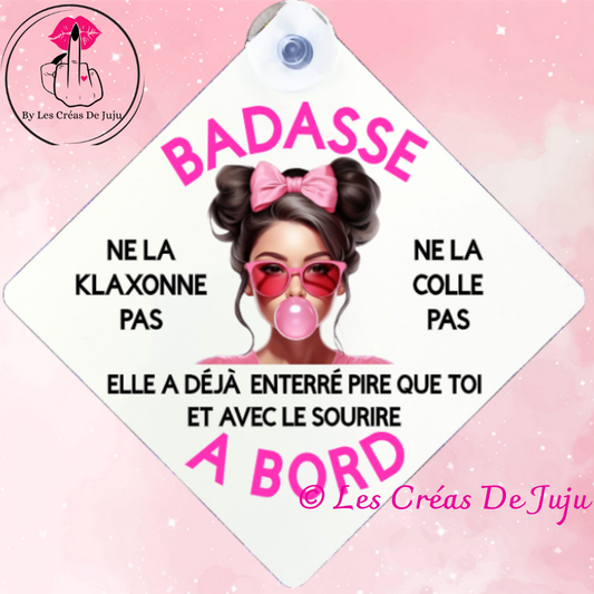 Plaque ventouse badasse brune, blonde, rousse....